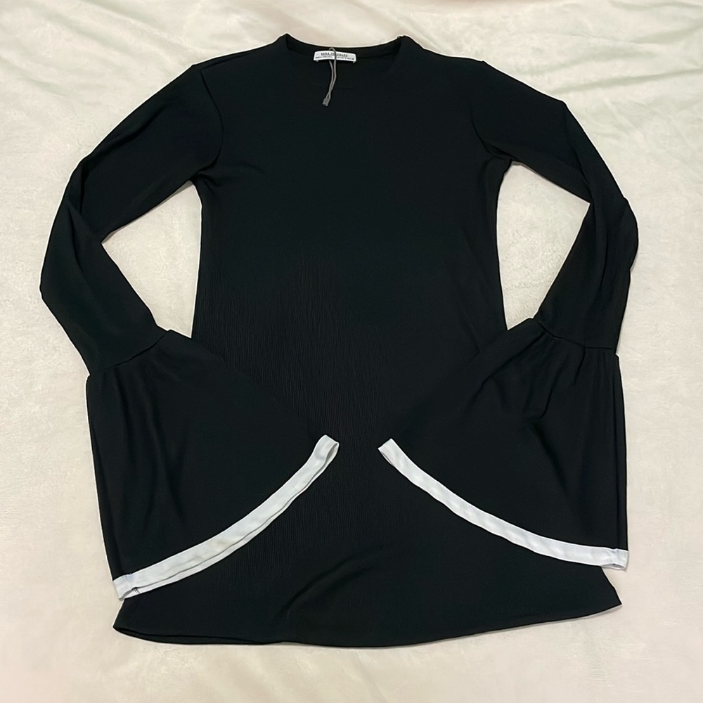 Zara Black and White Set Flare Size S
